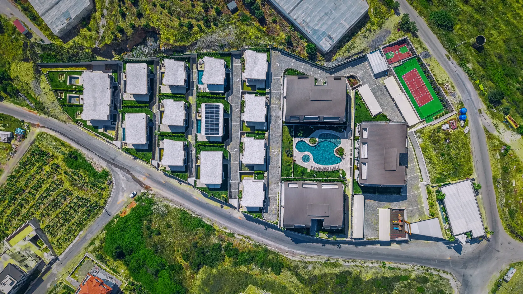 Torus Silence sitesinin havadan görünümü, Alanya